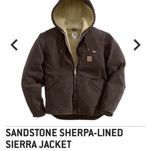 NWT CARHARTT SHERPA LINED SIERRA JACKET